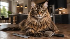 Grooming Maine Coons