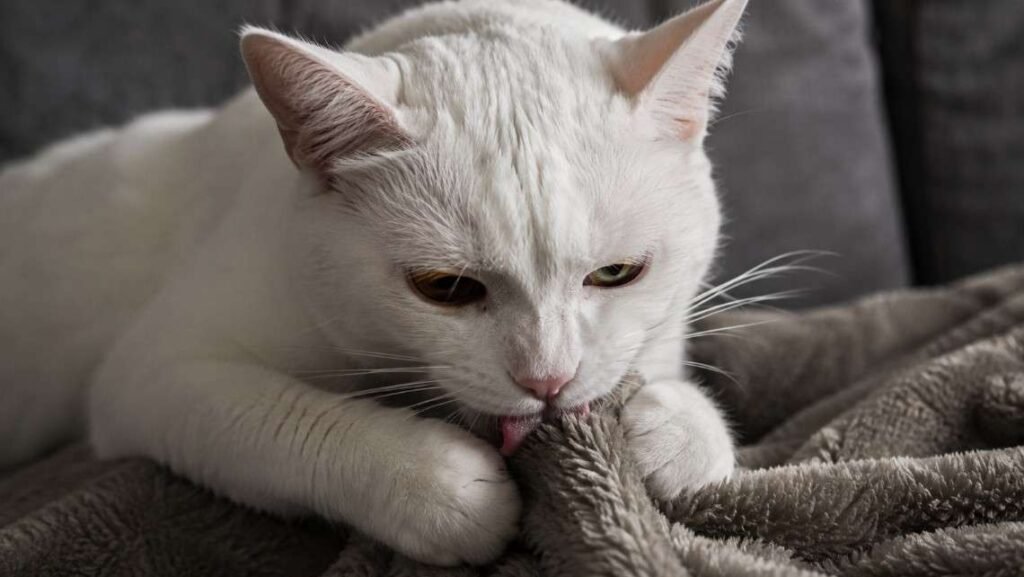 Wonder Why Cats Lick Blankets Is it Cute or Concerning